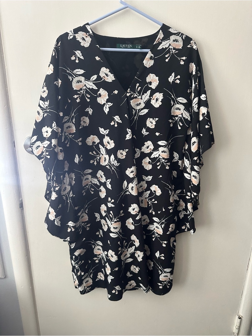 Ralph Lauren Black Sheer Floral Blouse - Picture 9 of 9